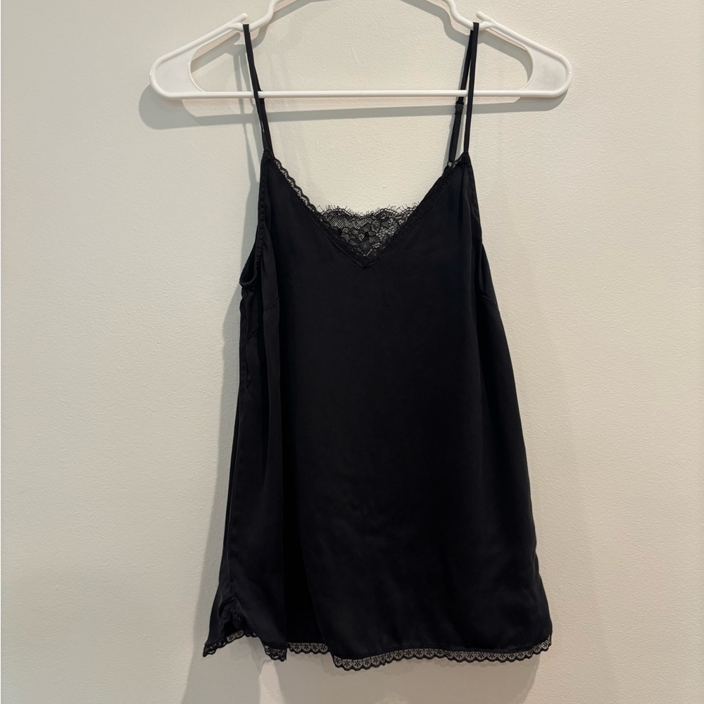Eberjey Black Lace Trim Cami